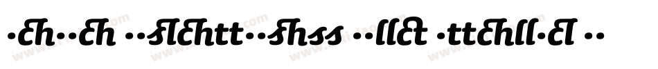 Sauna Ligatures Bold Italic Swash字体转换